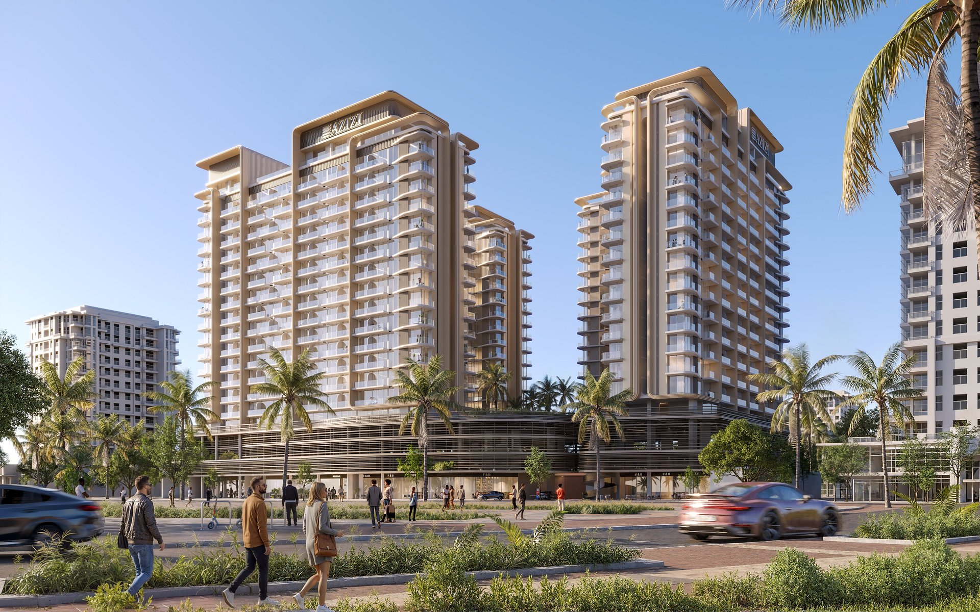 Azizi Jaddaf Beach Oasis A